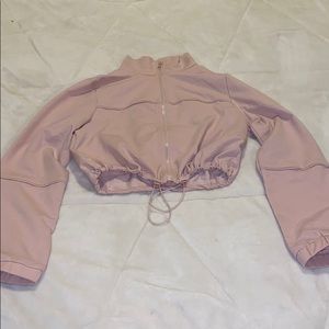 Pink Cropped Jacket